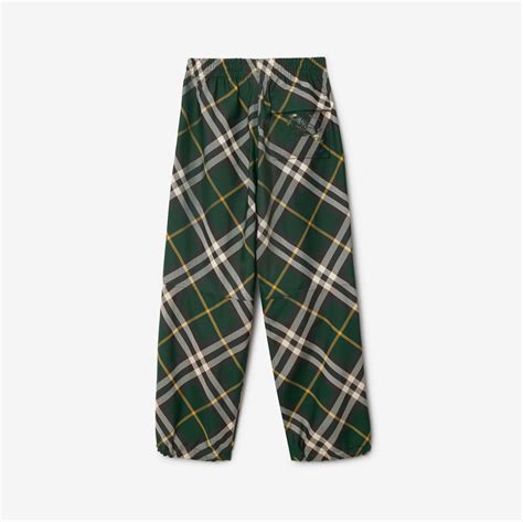 burberry designer checked trousers|burberry ivy nylon trousers.